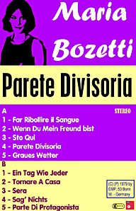 Maria Bozetti - Cassette "Parete Divisoria"