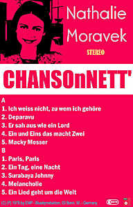 Nathalie Moravek - Cassette "ChansonNett'"