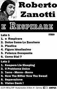 Roberto Zanotti - Cassette "E Respirare"